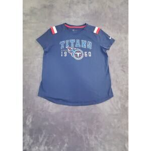 Nike Shirt Womens Sz M Blue Tennessee Titans NFL T-Shirt Athletic Nike Tee C24